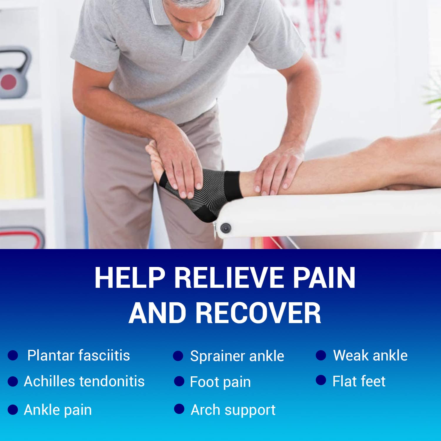 Compression socks for plantar fasciitis, Achilles tendonitis, ankle pain, and arch support – promotes pain relief and faster recovery for active men and women in Australia