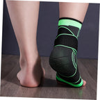 Adjustable compression ankle sleeve