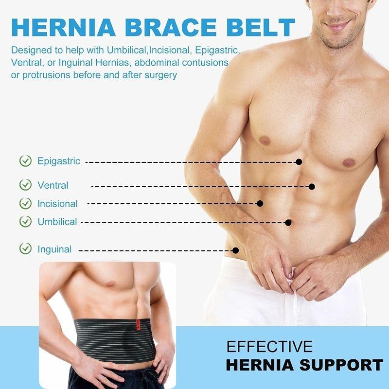 Abdominal Binder Wrap - Hernia Support Belly Band Surgical Abdominal Belt  S-XXXL