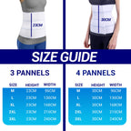 Abdominal binder size guide for men and women – waist measurement chart for proper fit in Australia