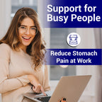 Abdominal binder support for busy people – reduces stomach pain and discomfort during work hours