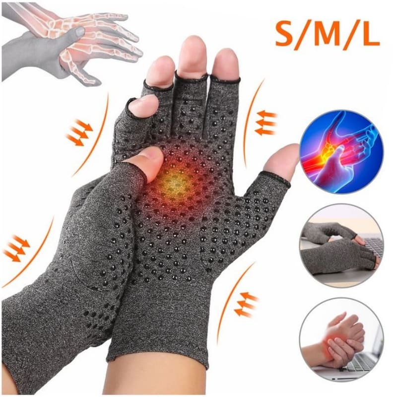 Arthritis gloves designed to relieve hand stiffness, providing support and comfort to reduce pain and improve mobility.