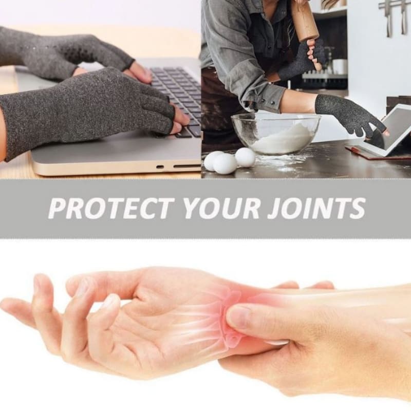 Arthritis gloves for swollen joints, providing compression and support to reduce swelling and relieve pain for improved hand function.