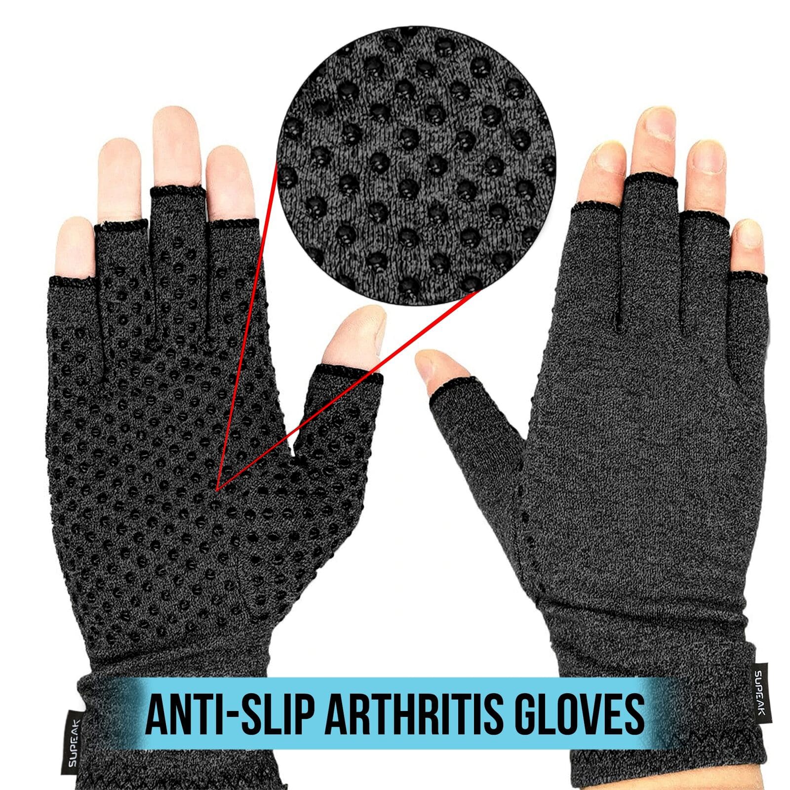 Arthritis gloves with grip for everyday use, offering support and improved dexterity to ease pain and enhance hand function.