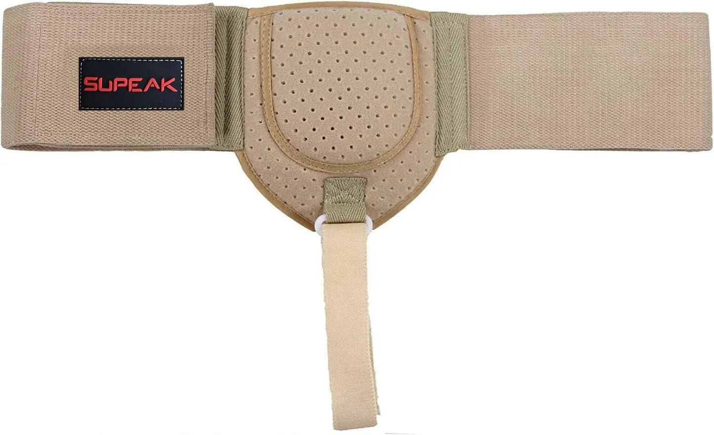 Breathable inguinal hernia belt made with soft and skin-friendly materials for all-day comfort.