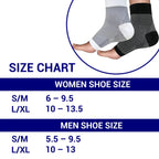 Size chart for compression socks – find the perfect fit for foot and ankle support, designed for men and women in Australia seeking pain relief and comfort