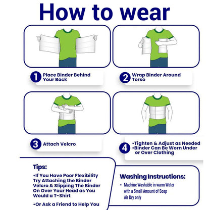Step-by-step guide on how to wear an abdominal binder correctly – suitable for men and women in Australia