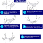 How to wear inguinal hernia support belt – step-by-step guide showing easy application and adjustable fit for men in Australia seeking groin hernia relief