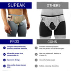 Inguinal hernia support belt – US vs Them comparison highlighting superior comfort, durability, and support for men in Australia seeking reliable hernia relief